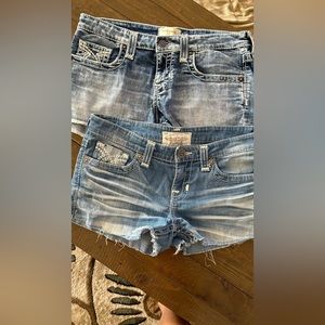 2 pairs Big Star denim shorts